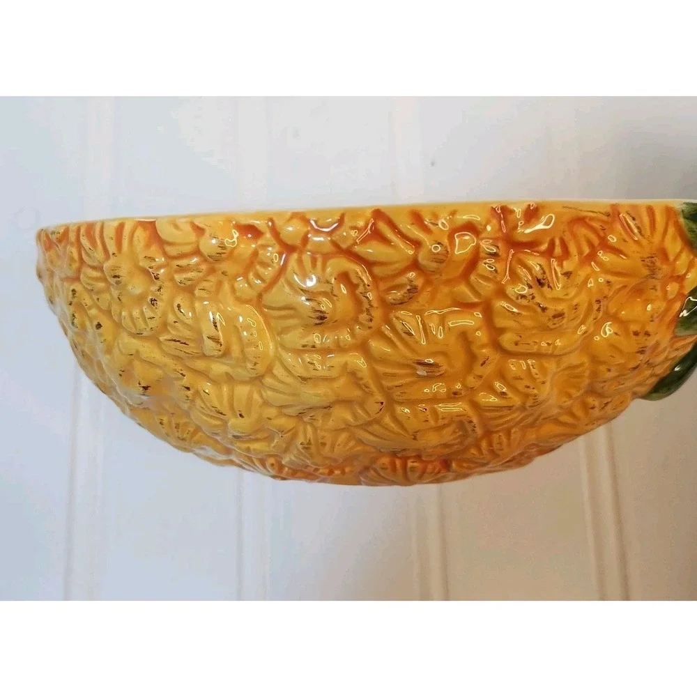 Vintage Pineapple Ceramic Serving Dish Bowl  By Home Farmhouse Cottage MCM Decor
